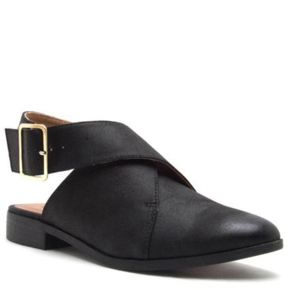 Shoes - Last Pair! Buckle Wrap Flats